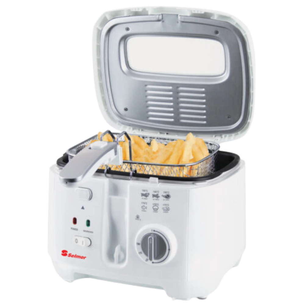 סיר טיגון צ'יפסר Selmor SE-295 - צבע לבן אחריות ע"י - יבואן הרשמי