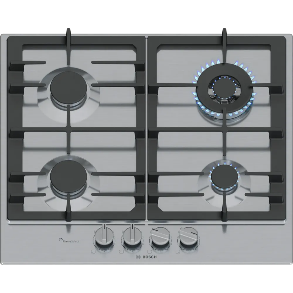 כיריים גז Bosch דגם PCH6A5I90Y נירוסטה בוש - יבואן רשמי