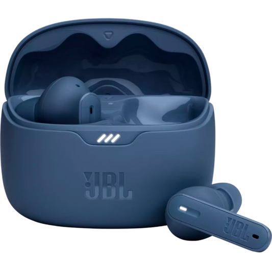 אוזניות אלחוטיות JBL Tune Beam - צבע כחול שנה אחריות ע"י - יבואן הרשמי