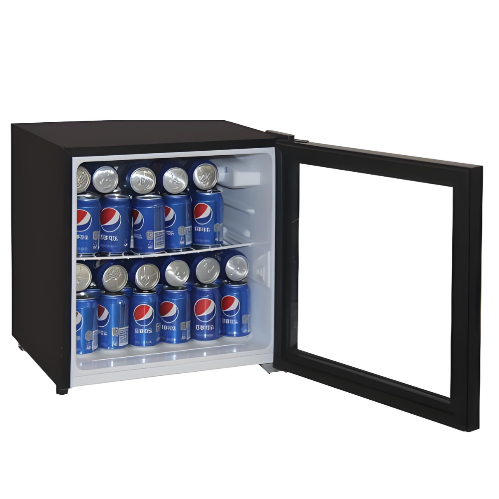 מקרר קובייה ויטרינה DE FROST תעשייתי FJ-V65TE שחור פוג’יקום FUJICOM - יבואן רשמי