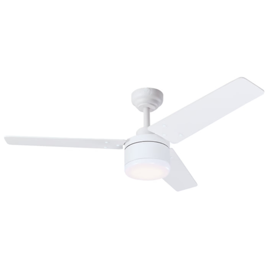 מאוורר תקרה כנפיים מתהפכות Westinghouse Talia 28W "52 - צבע לבן/ אלון שנתיים אחריות ע"י - יבואן הרשמי