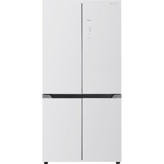 מקרר 4 דלתות מקפיא תחתון 505 ליטר נטו בעומק 60 ס"מ (קו-אפס) Electra EL560GW - גימור זכוכית לבנה אחריות ע"י היבואן הרשמי