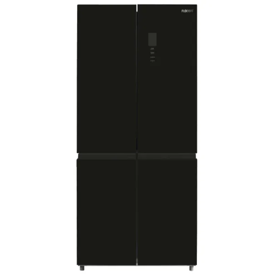 מקרר 4 דלתות FUJICOM בנפח 475 ליטר FJ-NF500BK זכוכית שחורה - יבואן רשמי