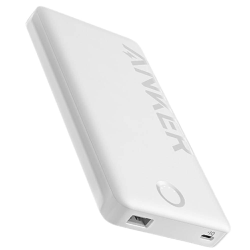 סוללת גיבוי Anker 323 Power Bank A1334 10,000mAh USB-C - צבע לבן אחריות ע"י היבואן הרשמי