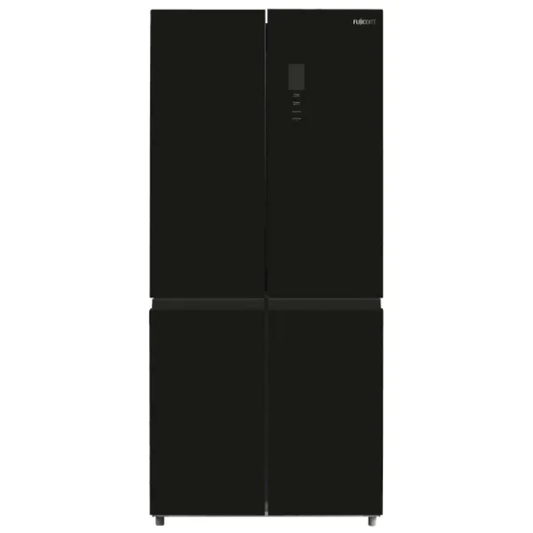 מקרר 4 דלתות 539 ליטר דגם FJ-NF600BK פוג'יקום FUJICOM זכוכית שחורה - יבואן רשמי