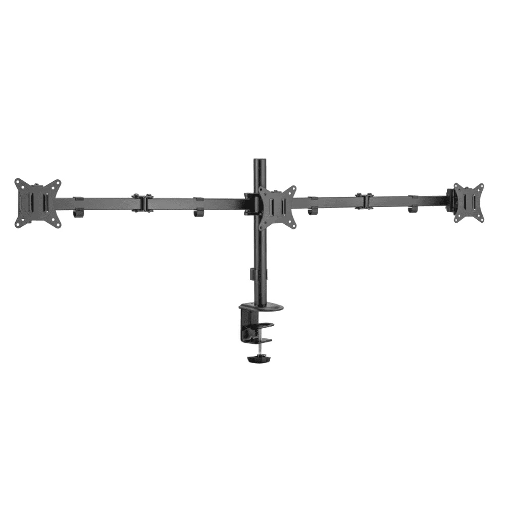 זרוע שולחנית דו מפרקית ל3 מסכי מחשב עד “27 Audio Line LDT66-C034 - יבואן רשמי