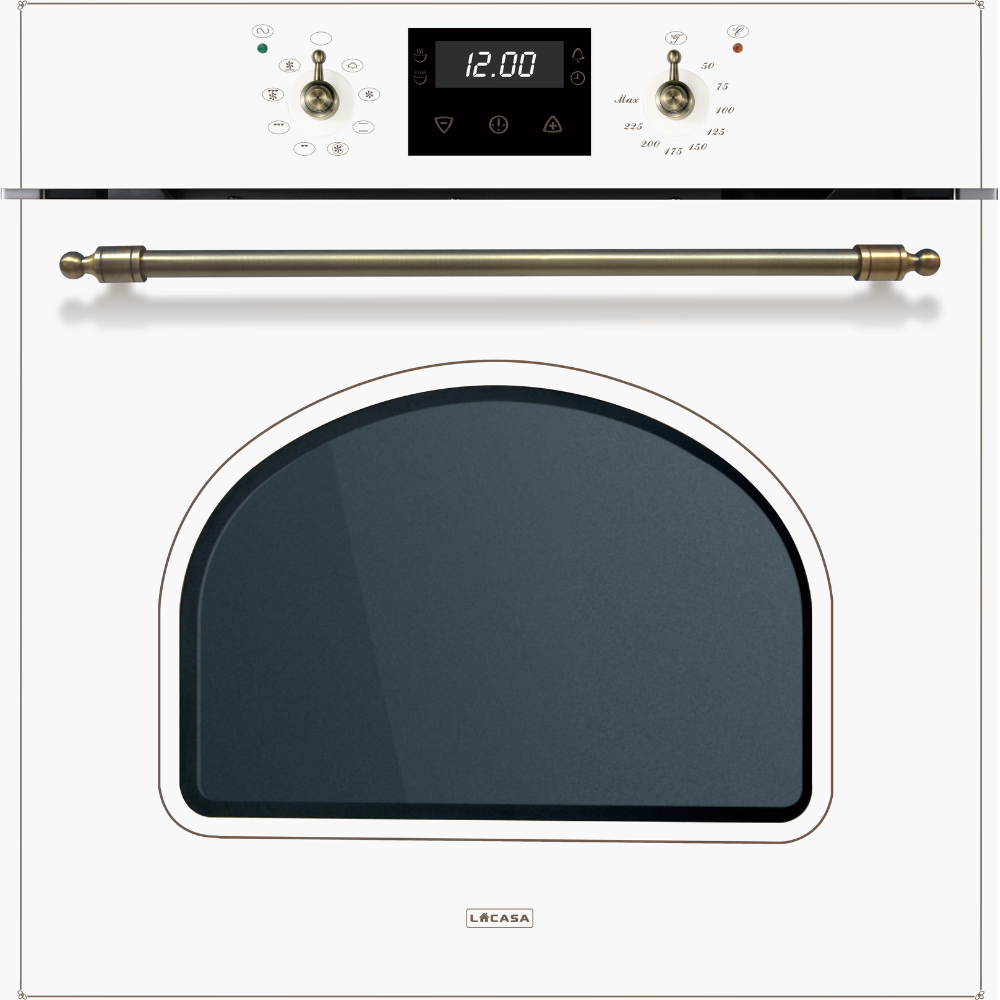 תנור בנוי 60 ס"מ לקאזה דגם LCT670RCWH לבן - יבואן רשמי