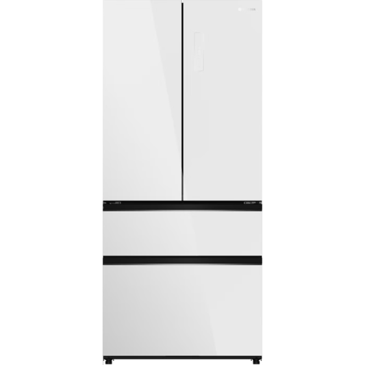 מקרר 4 דלתות מקפיא תחתון 509 ליטר נטו Electra EL511GW - גימור זכוכית לבנה אחריות ע"י - יבואן הרשמי