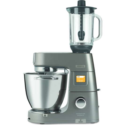מיקסר שף פטיסייר משולב בלנדר 7 ליטר Kenwood KWL91.134SI XL - צבע טיטניום - יבואן רשמי