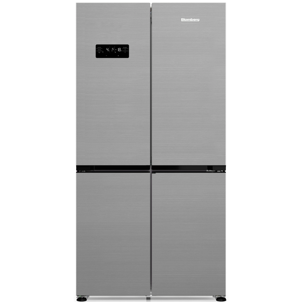 מקרר 4 דלתות Blomberg KQD1628XP כולל התקן שבת ומייצר קרח - גימור נירוסטה אחריות - יבואן רשמי