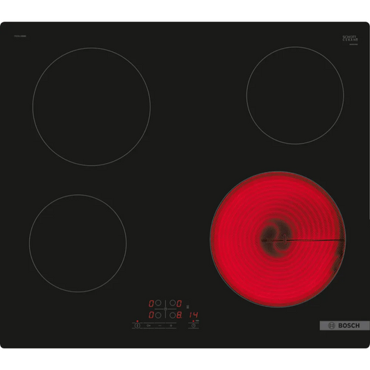 כיריים קרמיות – 4 מוקדי בישול Bosch מדגם Serie 4 PKE611BB2Y - יבואן רשמי