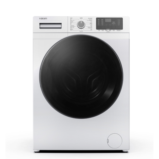 מכונת כביסה אינוורטר פתח חזית 10 ק''ג 1200 סל''ד Fujicom FJ-WM101W - צבע לבן - יבואן רשמי