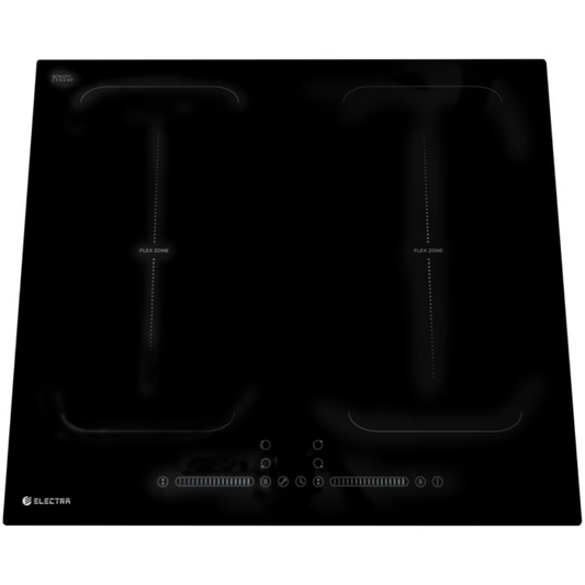 כיריים אינדוקציה 6 מוקדי בישול Electra EL903 - תלת פאזי - גימור זכוכית שחורה אחריות ע"י - יבואן הרשמי