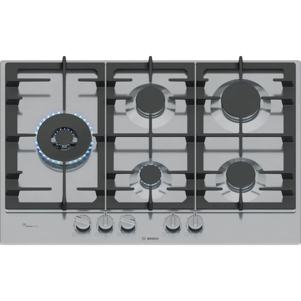 בוש כיריים גז - 5 להבות Bosch FlameSelect PCS7A5I90Y - יבואן רשמי