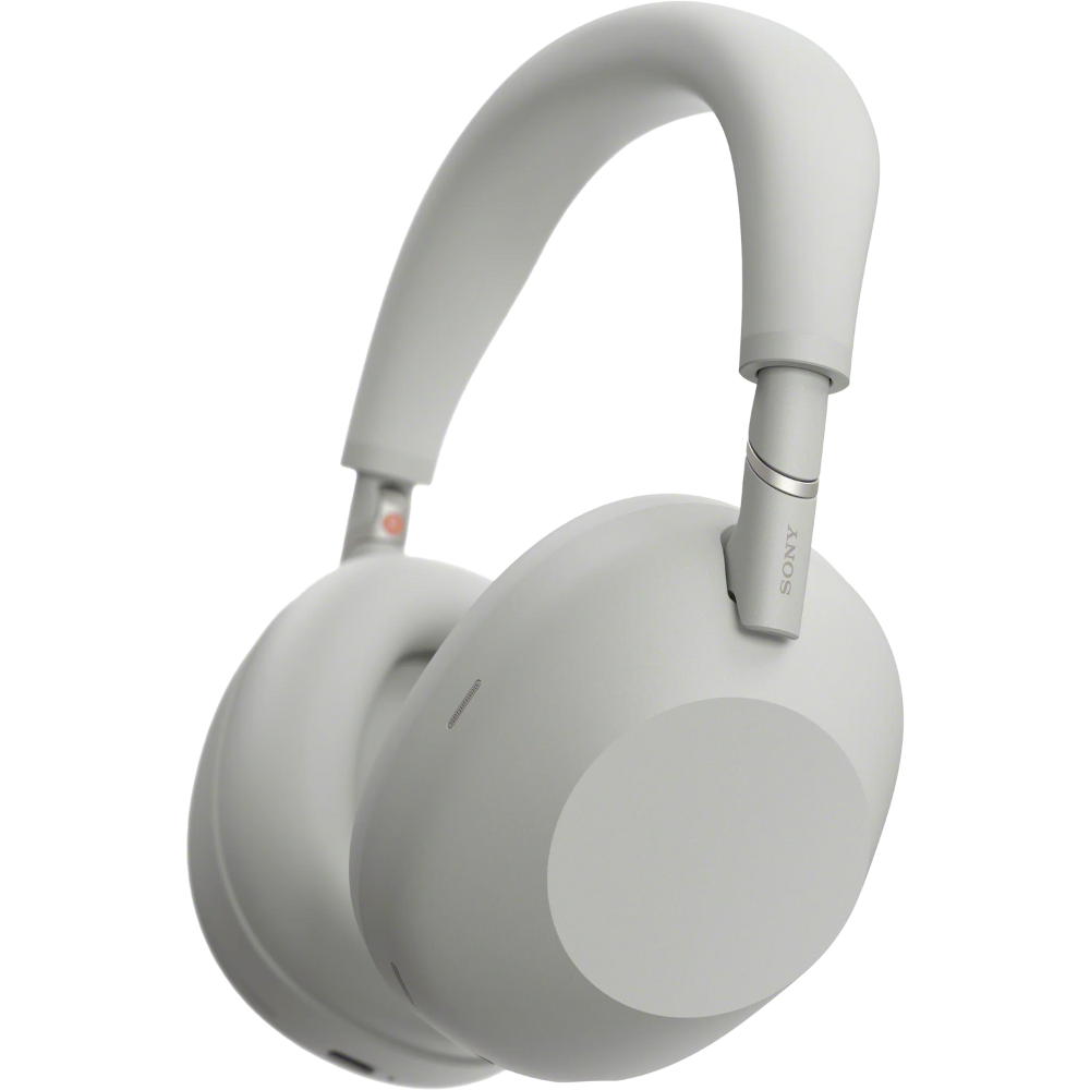 אוזניות קשת אלחוטיות Sony WH-1000XM6 - צבע כסוף פלטינה שנתיים אחריות ע"י - יבואן הרשמי