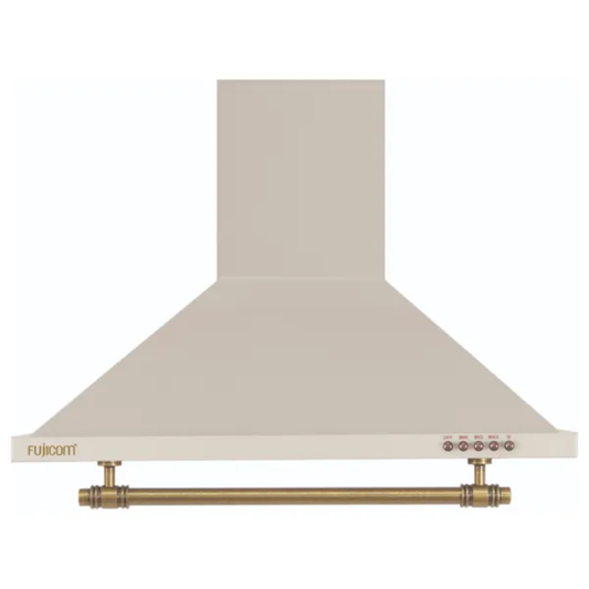 קולט אדים ארובה 60 צמוד קיר בעיצוב כפרי FJCHRT60B פוג'יקום FUJICOM שמנת - יבואן רשמי