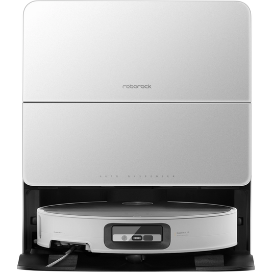 שואב אבק רובוטי שוטף Roborock Saros 10 - צבע לבן שנה אחריות ע"י - יבואן הרשמי