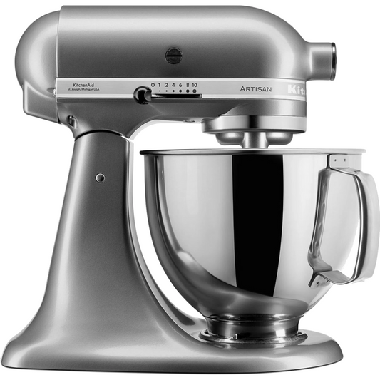 מיקסר עם זוג קערות בנפחים שונים KitchenAid 5KSM175ECU צבע כסוף - יבואן רשמי