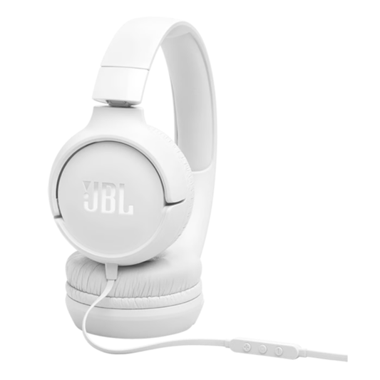 אוזניות קשת חוטיות JBL Tune 520C USB-C - צבע לבן שנה אחריות ע"י - יבואן הרשמי