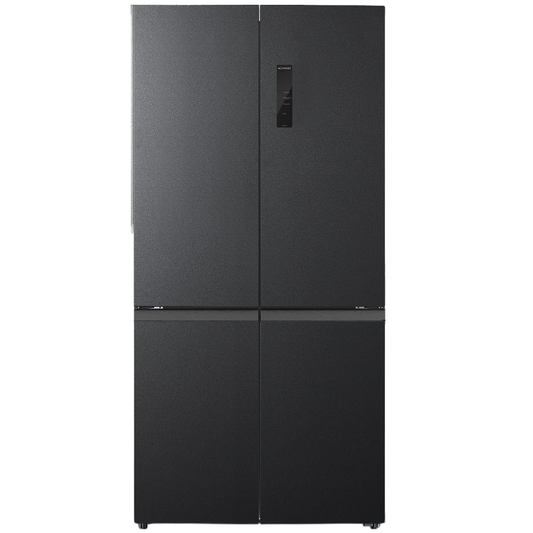 מקרר נירוסטה מושחרת 4 דלתות - 592 ליטר General GE780BIX - יבואן רשמי