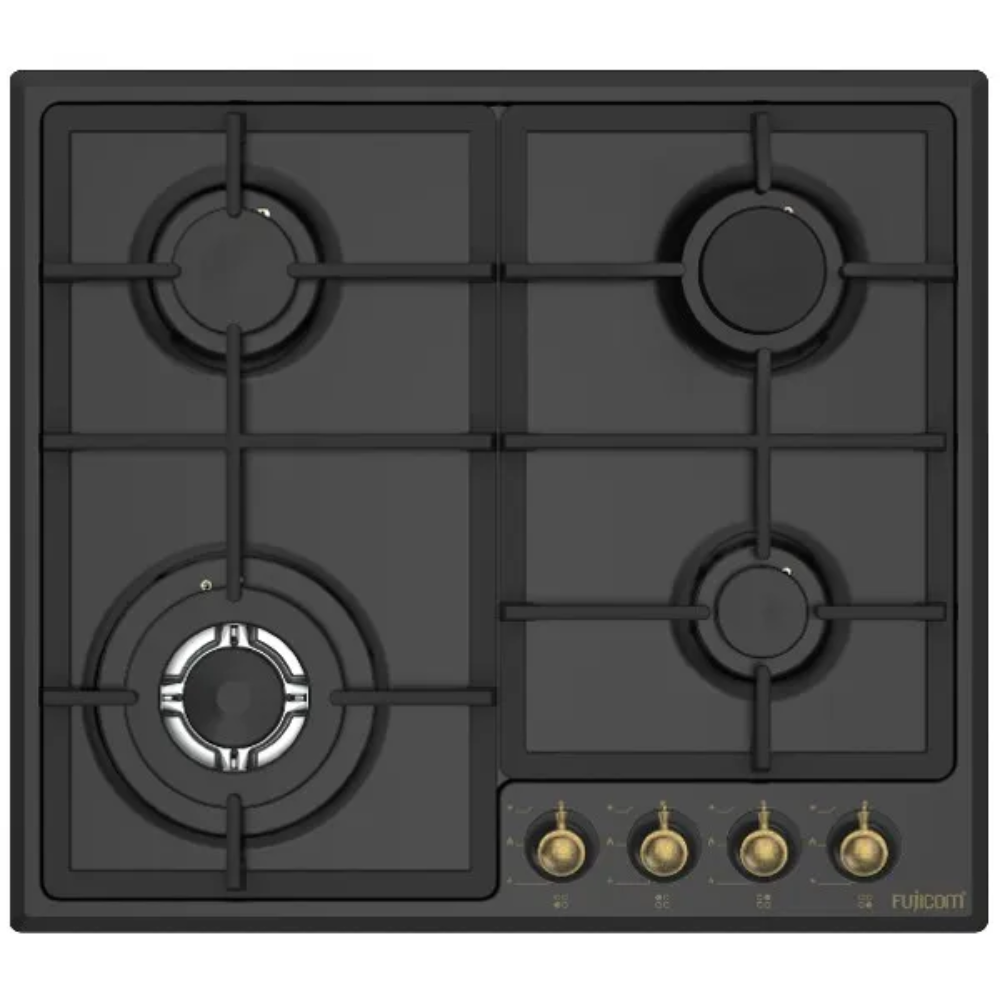 כיריים גז FUJICOM פוג'יקום FJ-GHRT7CK 4 להבות שחור - יבואן רשמי