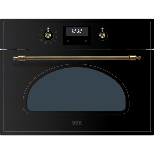 תנור בנוי משולב מיקרו 45 ס"מ לקאזה דגם LCT672MWRCB שחור - יבואן רשמי