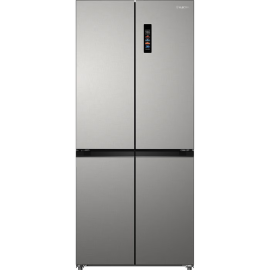 מקרר 4 דלתות מקפיא תחתון 502 ליטר נטו Electra EL5070N קו אפס עם ארונות מטבח - גימור נירוסטה אחריות ע"י - יבואן הרשמי