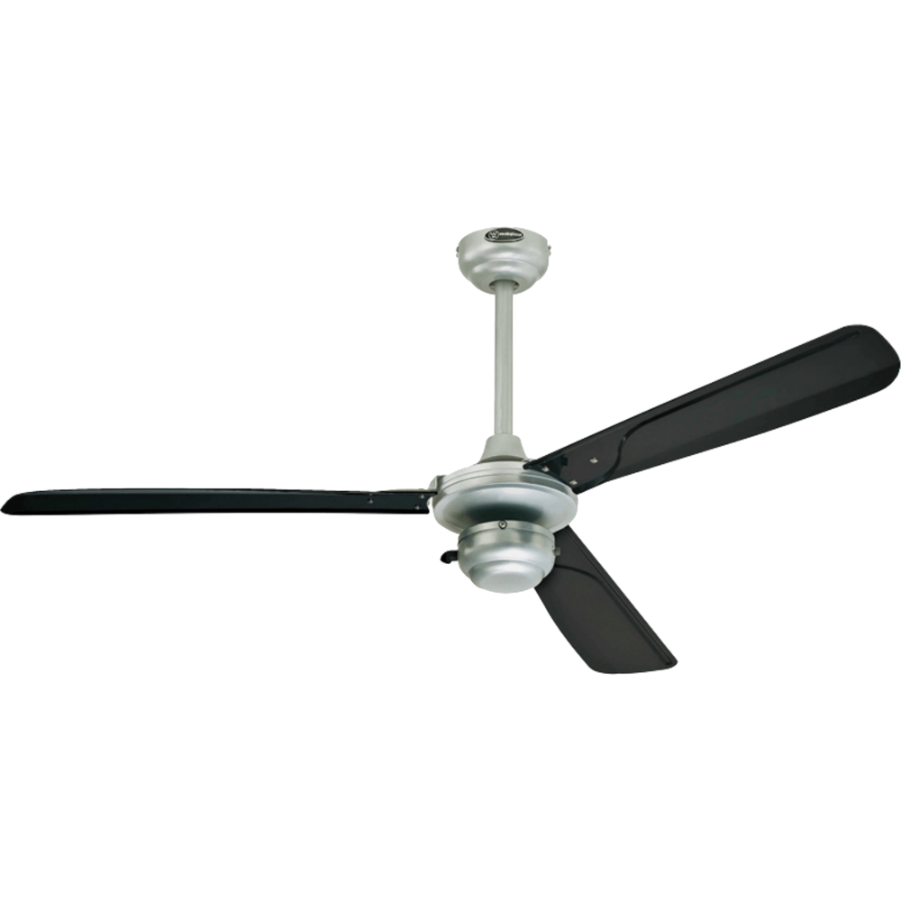 מאוורר תקרה מוגן מים לפרגולה Westinghouse Mountain Gale - צבע כסוף בשילוב שחור שנתיים אחריות ע"י - יבואן הרשמי