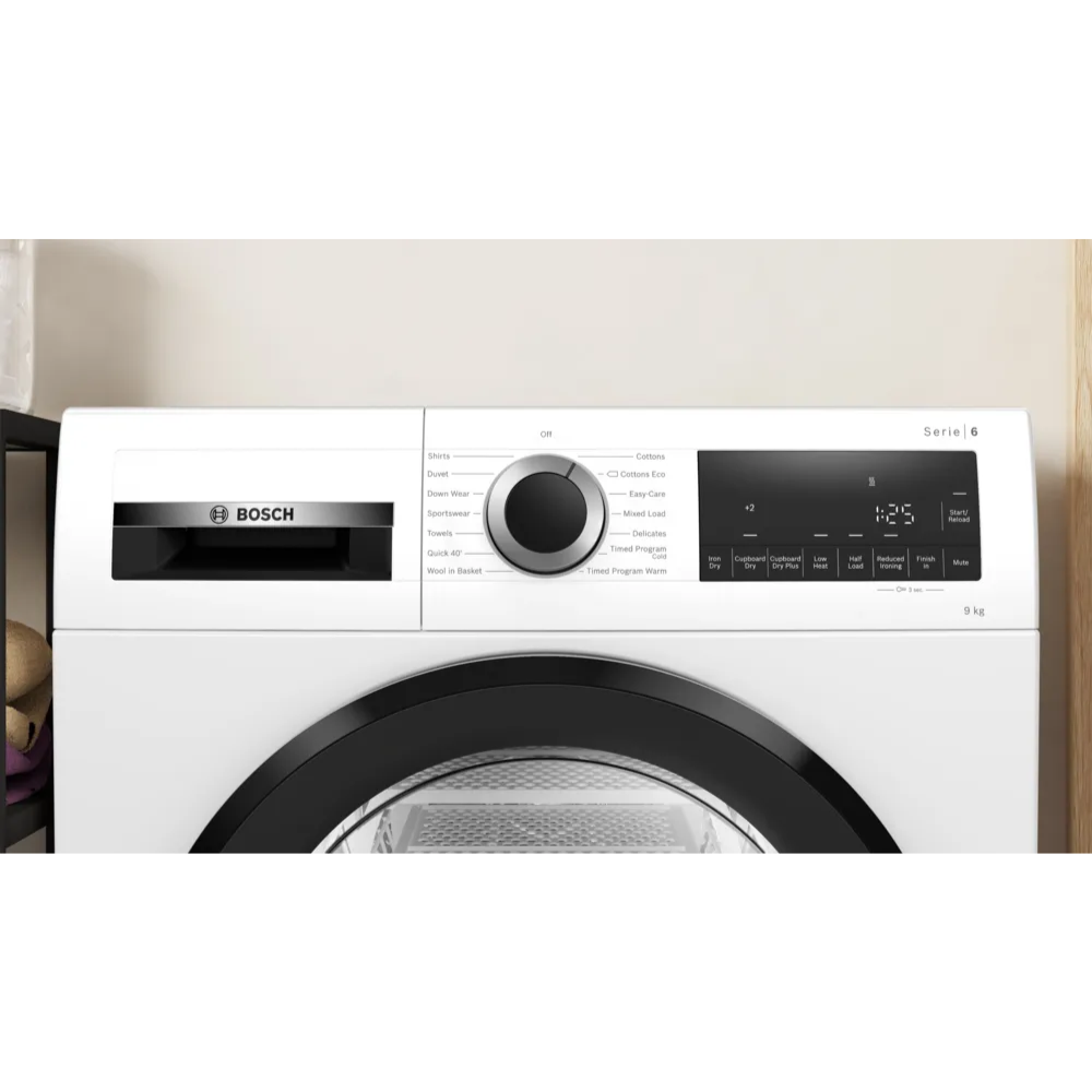 מייבש כביסה 9 ‏ק”ג Bosch WQG2419IL בוש חסכוני - יבואן רשמי