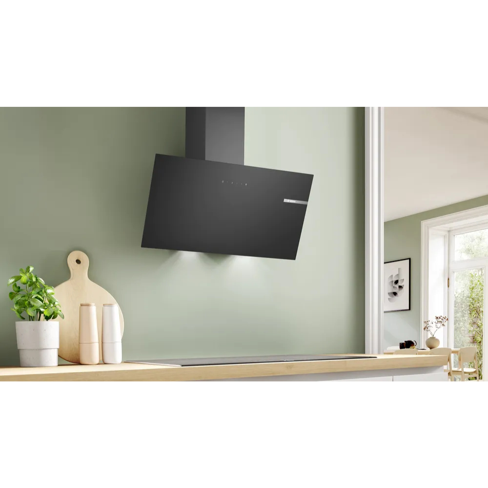 קולט אדים ארובה 80 ס"מ זוויתי דגם DWK85DK60 בוש BOSCH זכוכית שחורה - יבואן רשמי