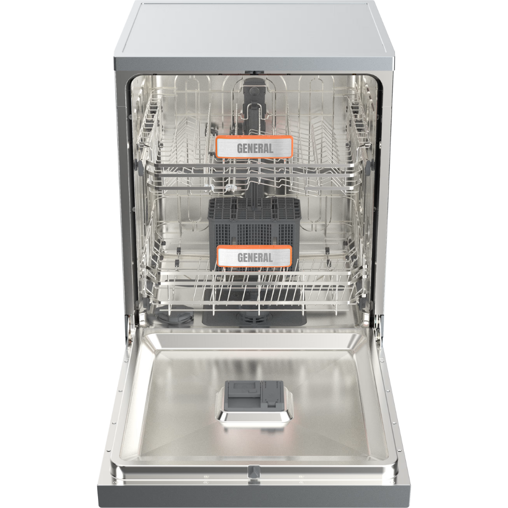 מדיח כלים עומד 60 ס"מ ג'נרל דגם GE2411FIX נירוסטה - יבואן רשמי