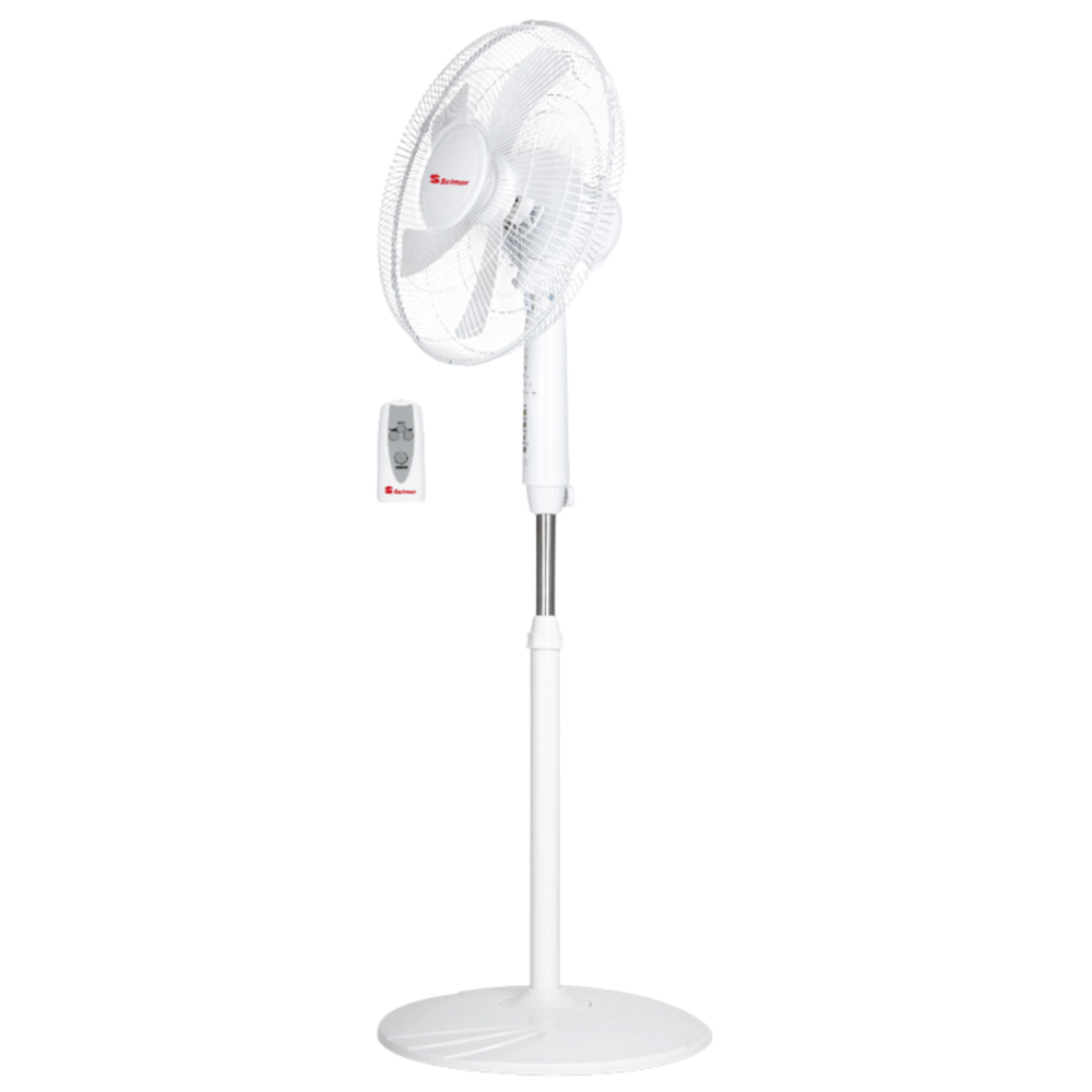 מאוורר עמוד יוקרתי דיגיטלי כולל שלט 16" Selmor SE-918 - צבע לבן אחריות ע"י - יבואן הרשמי