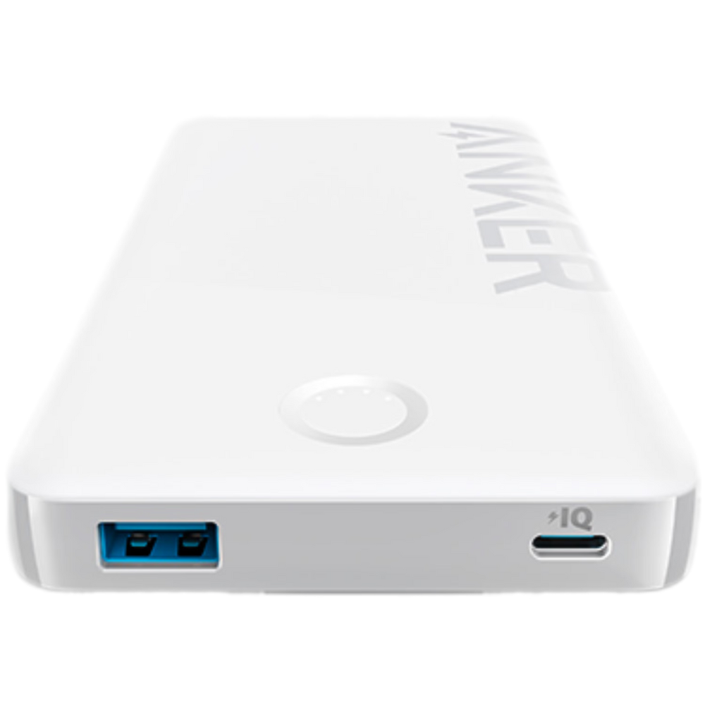 סוללת גיבוי Anker 323 Power Bank A1334 10,000mAh USB-C - צבע לבן אחריות ע"י היבואן הרשמי