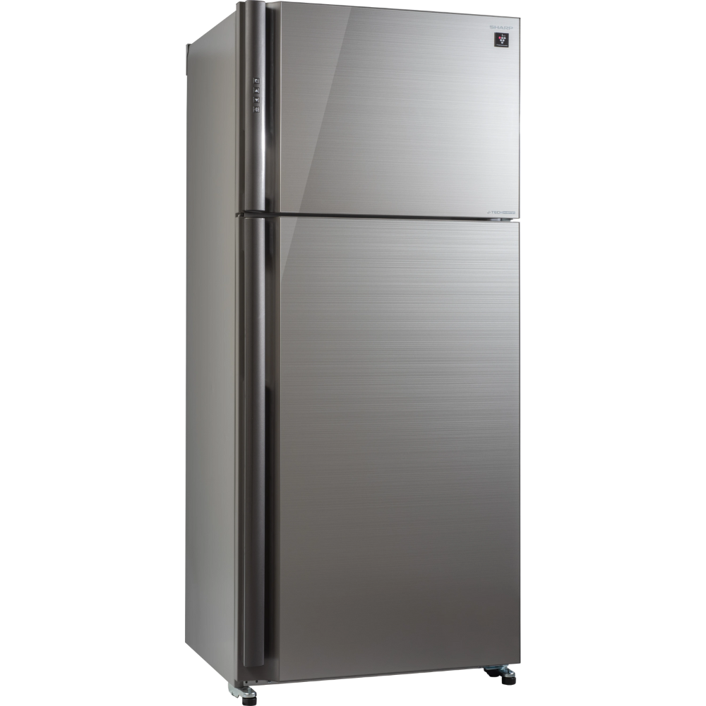 מקרר מקפיא עליון 588 ליטר נטו Sharp SJ-GPRN75D-SL - גימור זכוכית כסופה - יבואן רשמי