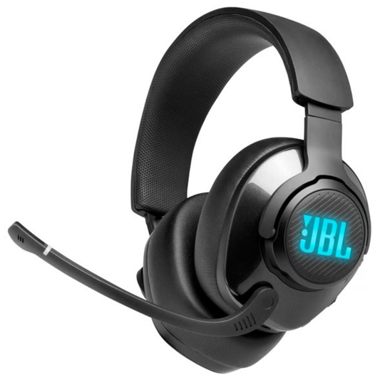 אוזניות גיימינג אלחוטיות JBL Quantum 600 - צבע שחור שנה אחריות ע"י - יבואן הרשמי