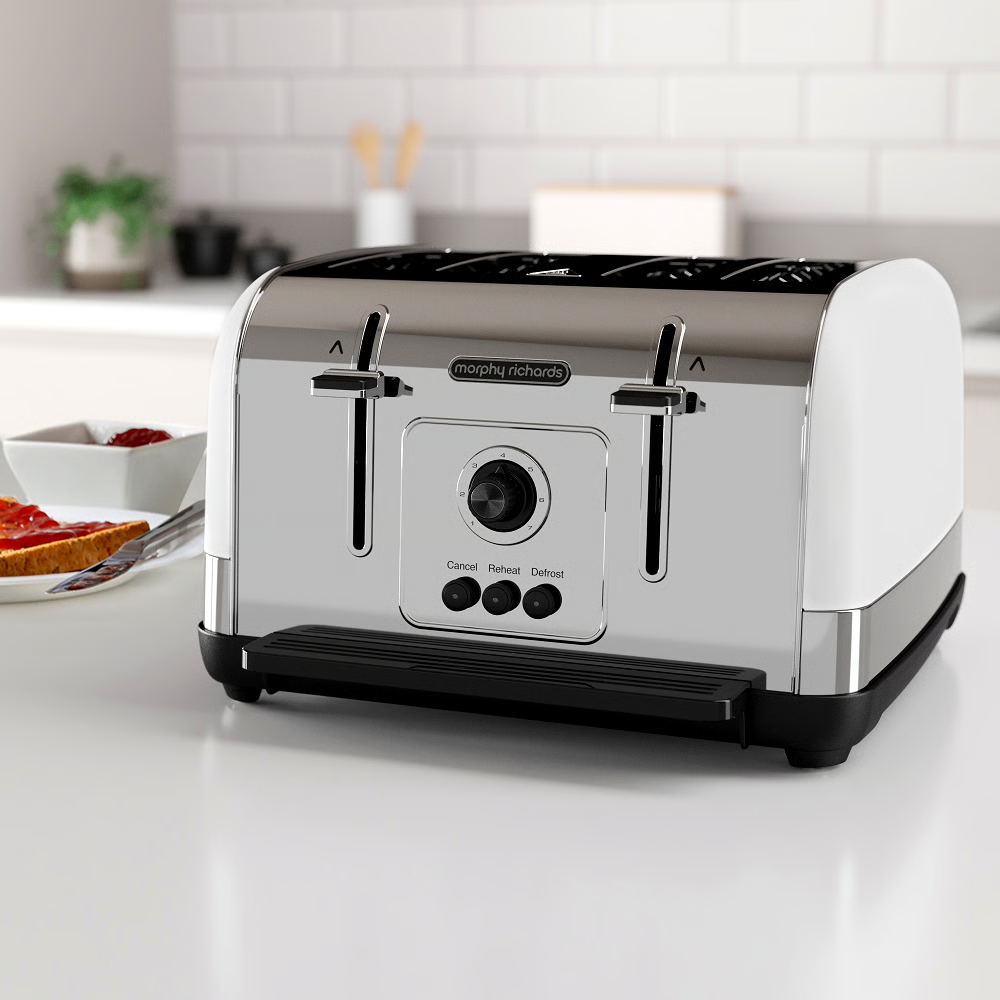 מצנם 4 פרוסות VENTURE WHITE Morphy Richards240134 - יבואן רשמי