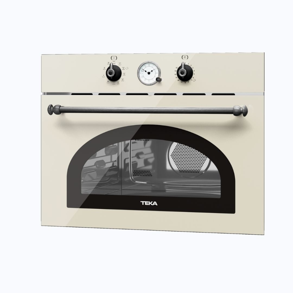 מיקרוגל בילט-אין קומפקטי בעיצוב כפרי MWR 32 Vanilla silver TEKA 3 פונקציות בישול - יבואן רשמי