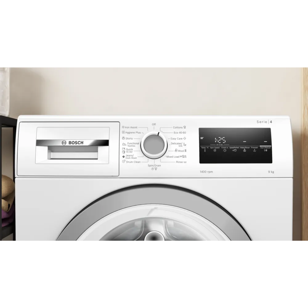 מכונת כביסה פתח חזית 9 ק''ג 1400 סל''ד תוצרת פולין Bosch Serie 4 WAN28289IL - יבואן רשמי