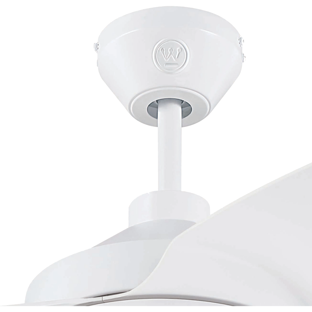 מאוורר תקרה עם שלט Westinghouse Valeria 52" LED CC 36W - צבע לבן מט שנתיים אחריות ע"י - יבואן הרשמי