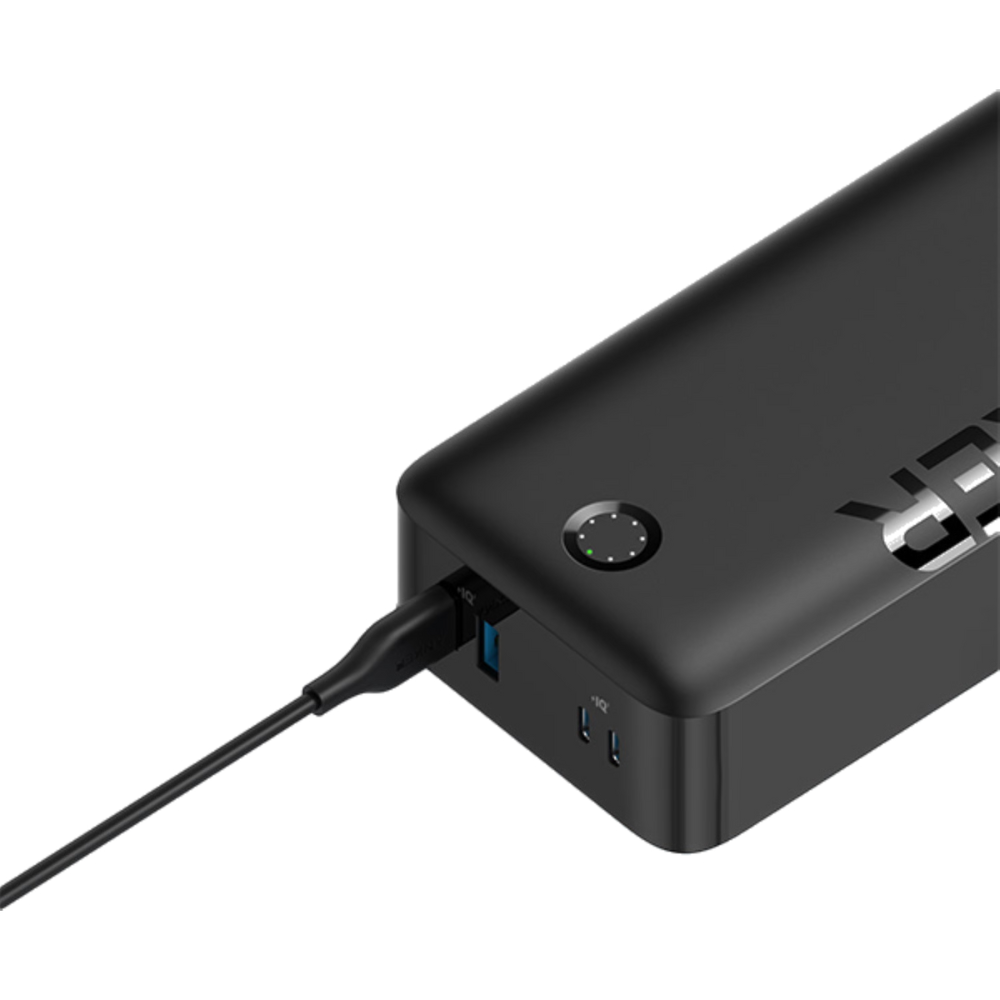 סוללת גיבוי Anker PowerCore 40,000mAh USB-C - צבע שחור שנה אחריות ע"י - יבואן הרשמי