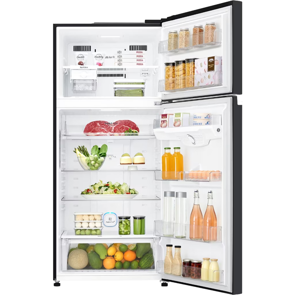 מקרר מקפיא עליון 506 ליטר LG GR-M6781BU - גימור זכוכית שחורה - יבואן רשמי
