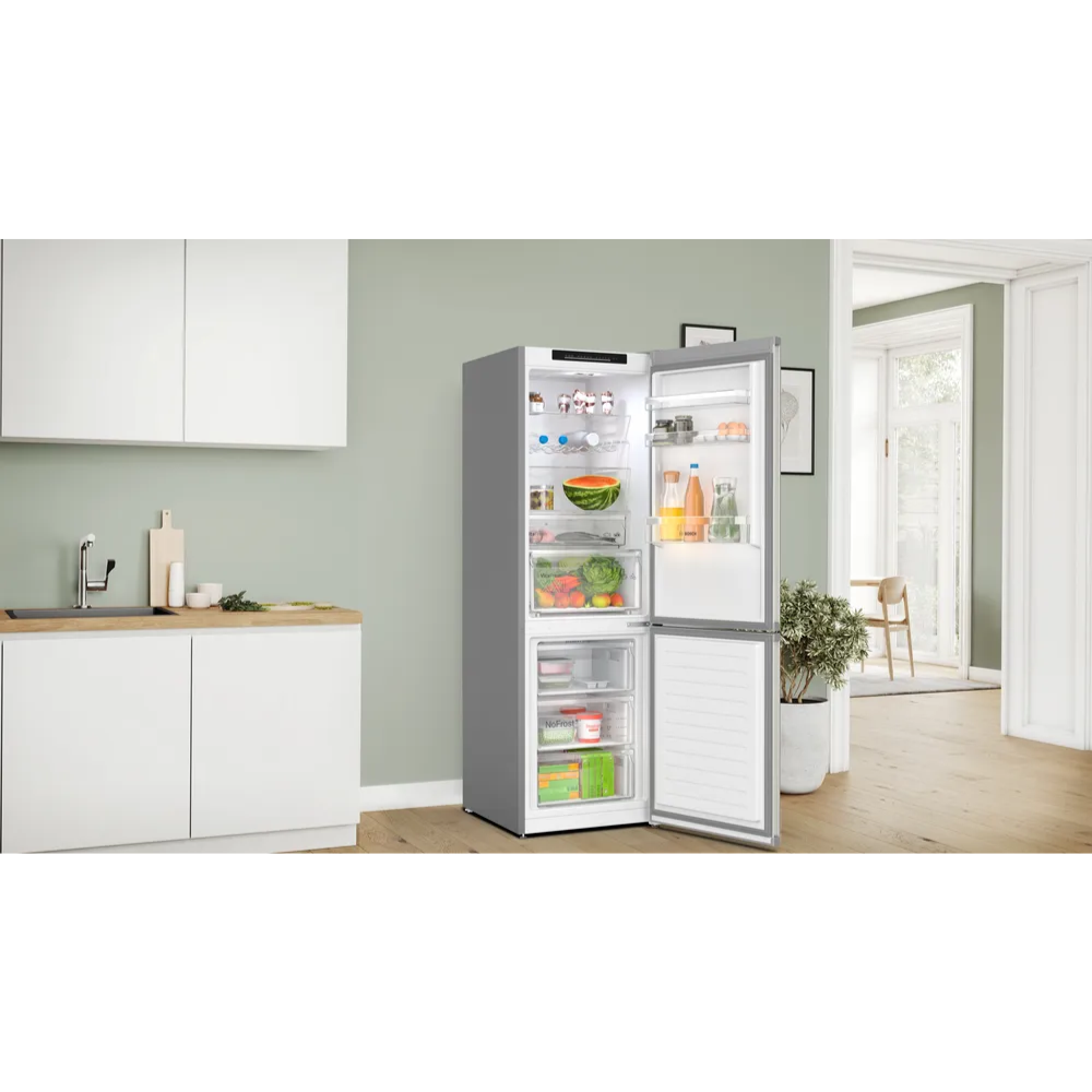 מקרר מקפיא תחתון – 321 ליטר Bosch דגם Serie 4 KGN362IDF - יבואן רשמי