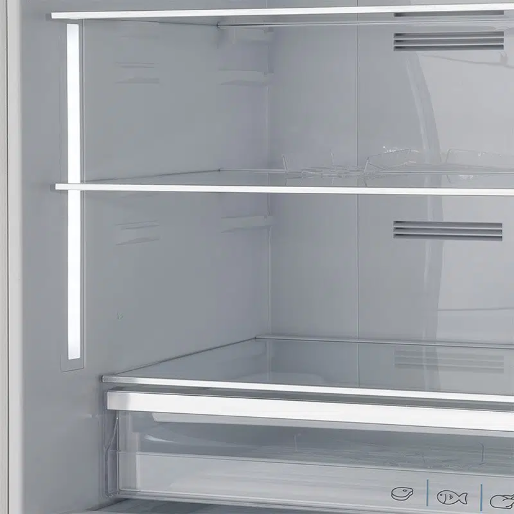 מקרר 2 דלתות מקפיא תחתון 588 ליטר Fujicom FJ-NF777XE No-Frost - צבע נירוסטה - יבואן רשמי