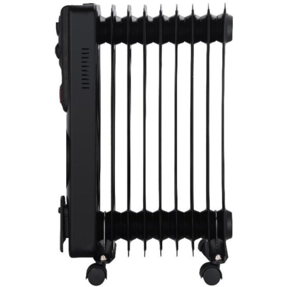 רדיאטור 11 צלעות עם שעון שבת מובנה Fujicom 2500W - צבע שחור - יבואן רשמי