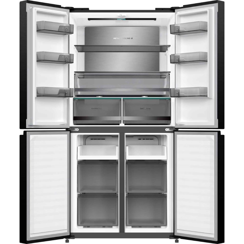 מקרר 4 דלתות General ג’נרל דגם GE551BG זכוכית שחורה - יבואן רשמי