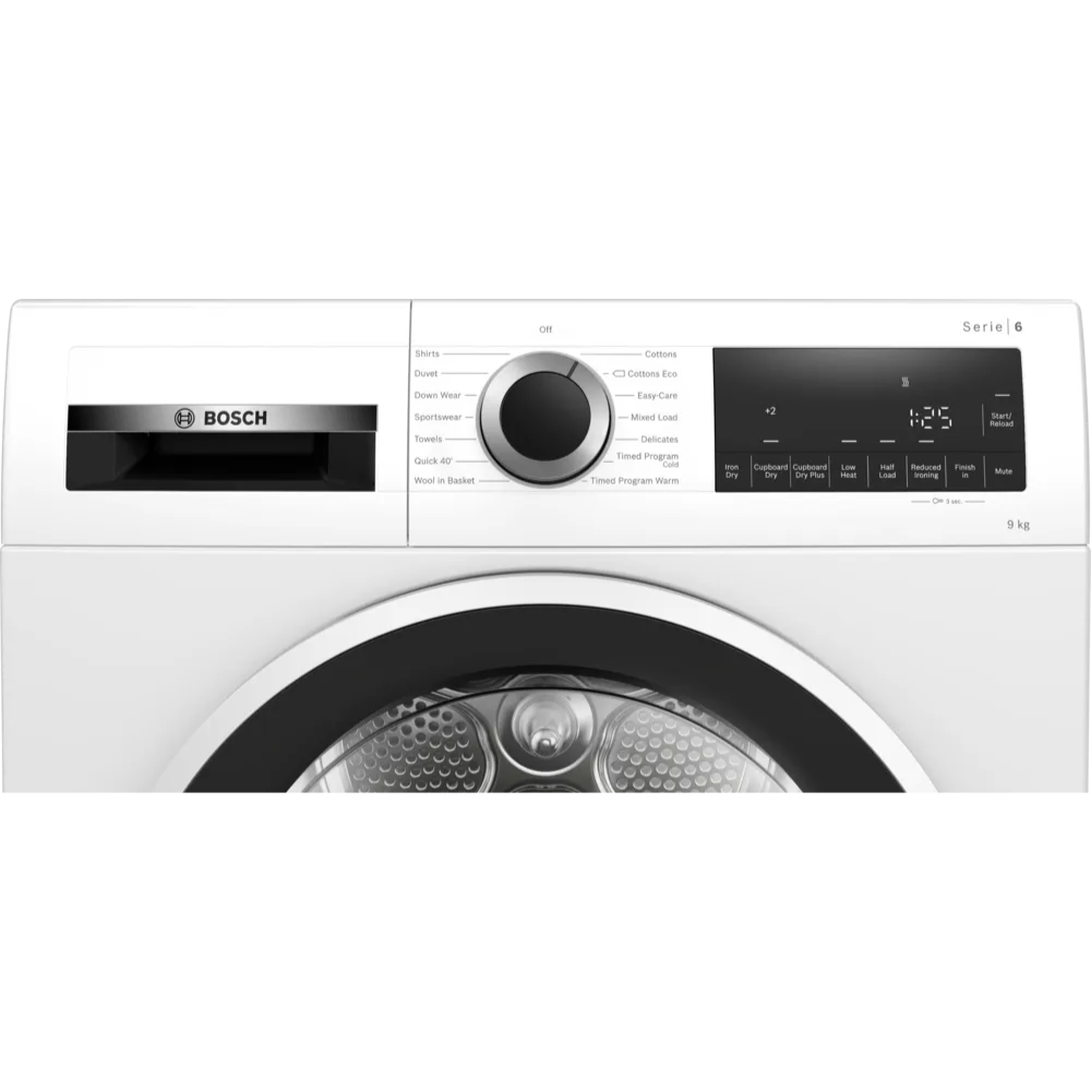 מייבש כביסה 9 ‏ק”ג Bosch WQG2419IL בוש חסכוני - יבואן רשמי
