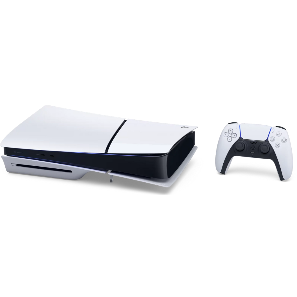 באנדל קונסולה Sony PS5 PlayStation 5 Slim 1TB Blu-Ray Edition + Call of Duty Black Ops 6 - צבע לבן שנה אחריות ע"י - יבואן הרשמי
