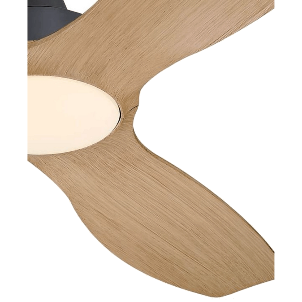 מאוורר תקרה עם שלט Westinghouse Montana 52" CCT DC 24W - צבע שחור בשילוב עץ שנתיים אחריות ע"י - יבואן הרשמי