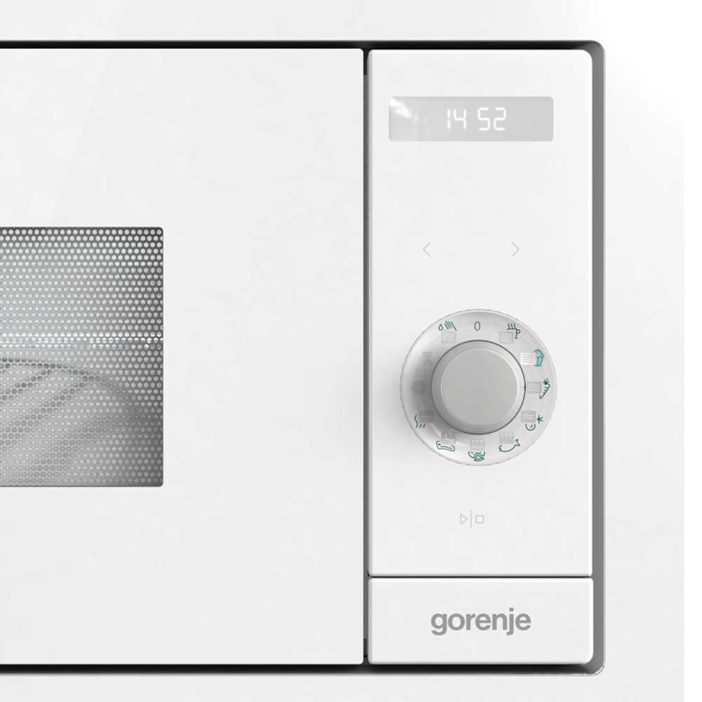 מיקרוגל אינטגראלי בנוי משולב גריל Gorenje BM-235-SYW - גימור לבן - יבואן רשמי