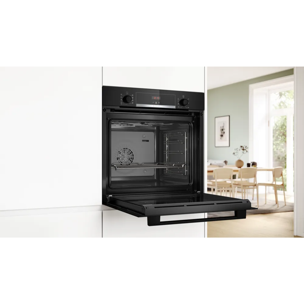 תנור בנוי 71 ליטר דגם HBA534BB3 בוש BOSCH שחור - יבואן רשמי